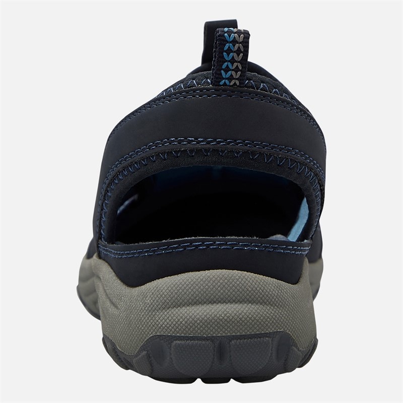 SKECHERS Womens Reggae Fest 2.0 What A View Sandals Navy Mesh/Duraback/Grey Trim - Image 3