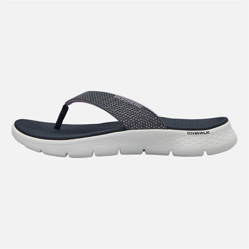 SKECHERS Womens Go Walk Flex Eve Flip Flops Navy - Image 1