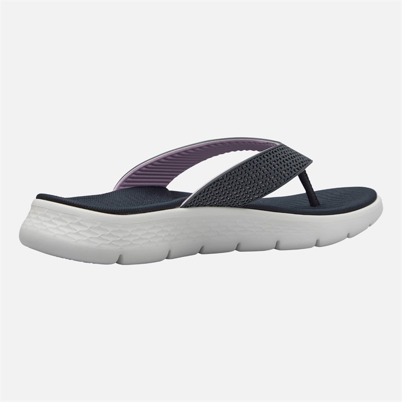 SKECHERS Womens Go Walk Flex Eve Flip Flops Navy - Image 5