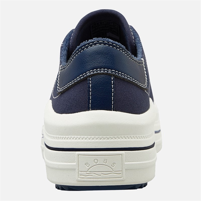 SKECHERS Womens Bobs Whinnie High Ranking Platform Trainers Navy - Image 3
