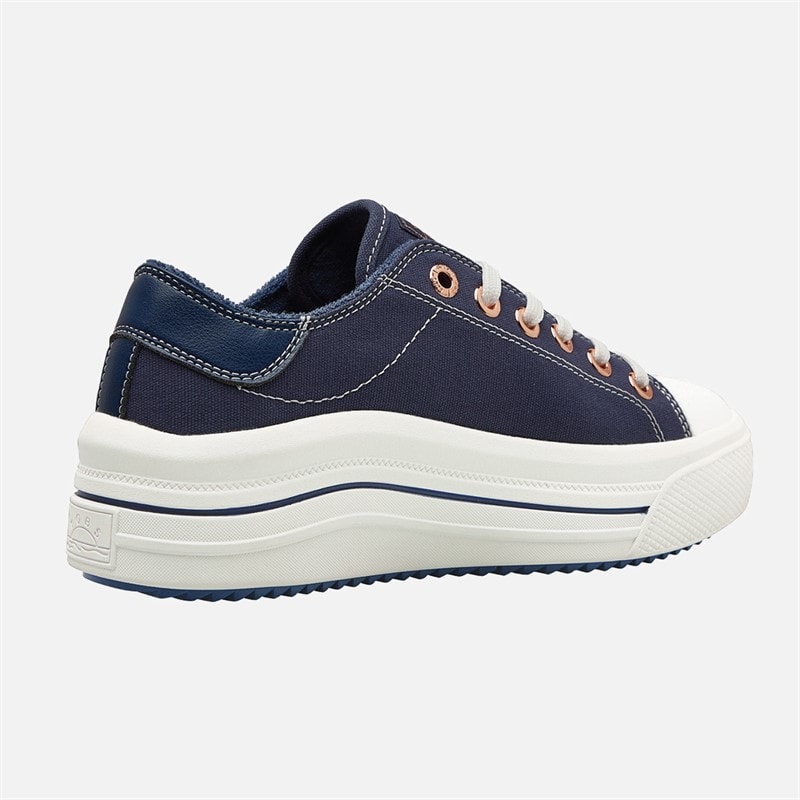 SKECHERS Womens Bobs Whinnie High Ranking Platform Trainers Navy - Image 5