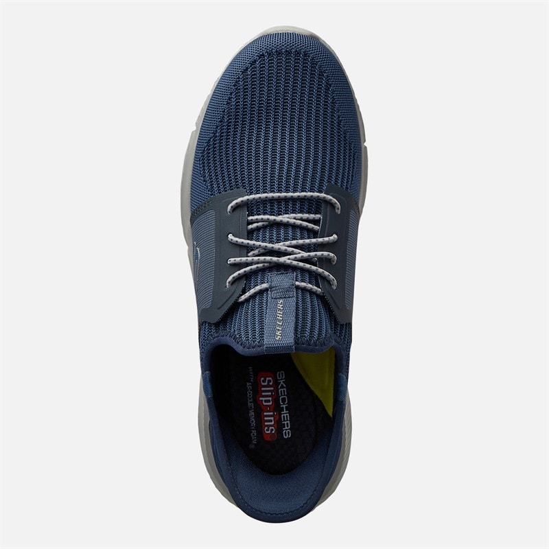 SKECHERS Mens Slip In Ingram Brackett Trainers Navy - Image 4