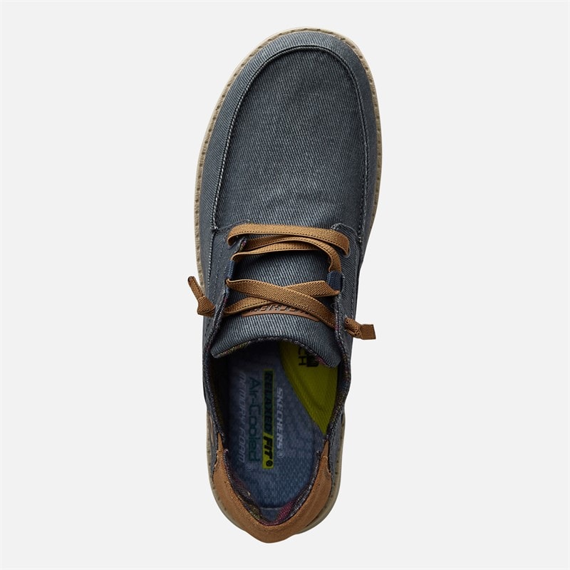 SKECHERS Mens Melson Planon Shoes Navy - Image 4
