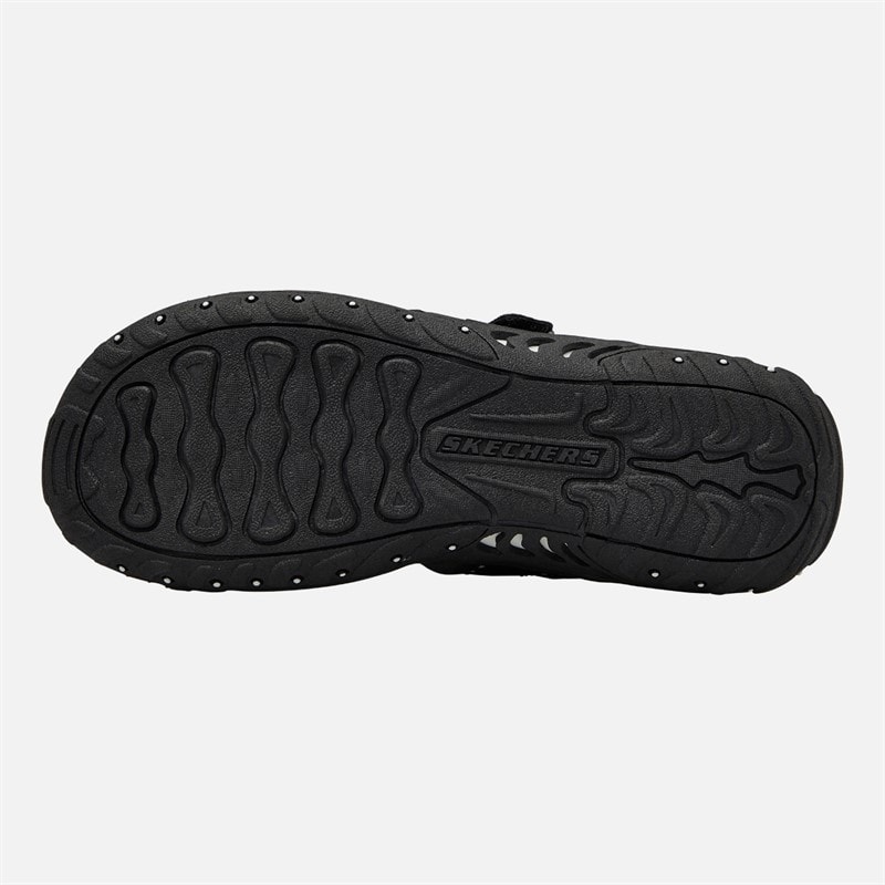 SKECHERS Womens Reggae Cool Harbour Sliders Black - Image 2