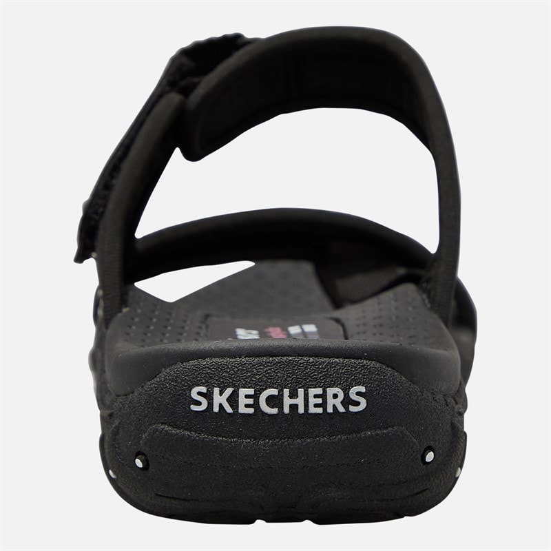 SKECHERS Womens Reggae Cool Harbour Sliders Black - Image 3