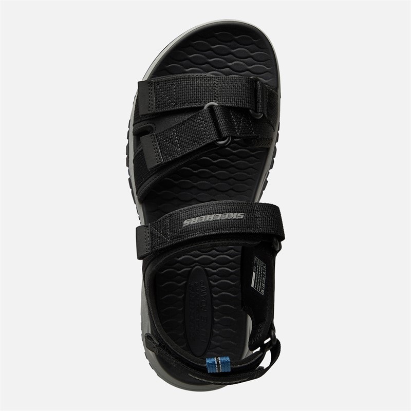SKECHERS Mens Prewitt Rio Sandals Black - Image 4