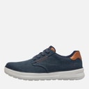SKECHERS Mens Beckett Jojo Canvas Shoes Navy Canvas