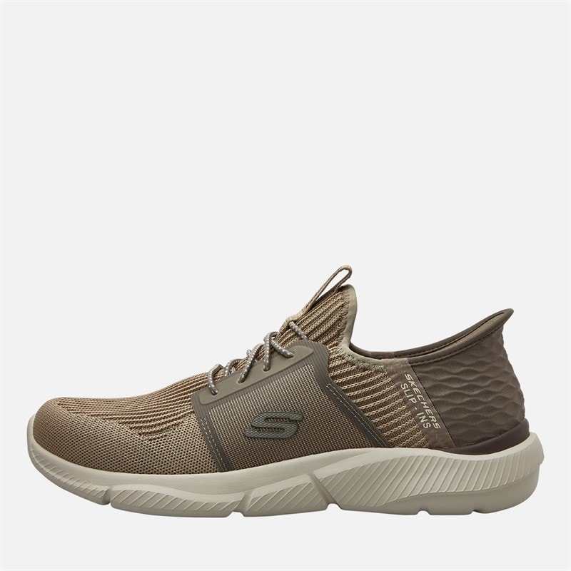 SKECHERS Mens Slip Ins Ingram Brackett Trainers Taupe