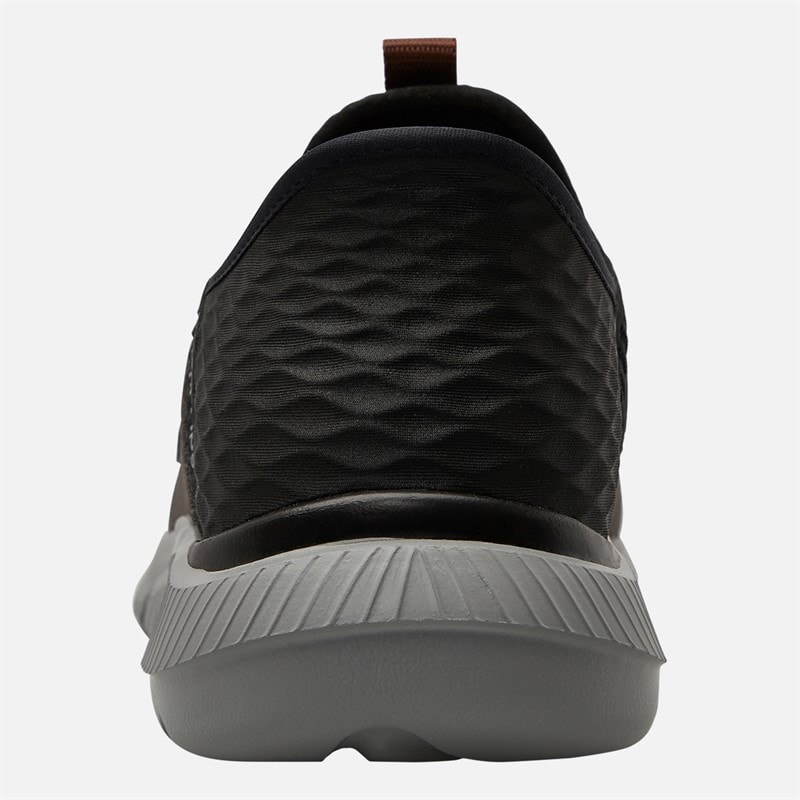 SKECHERS Mens Slip In Ingram Brackett Trainers Black/Grey - Image 3