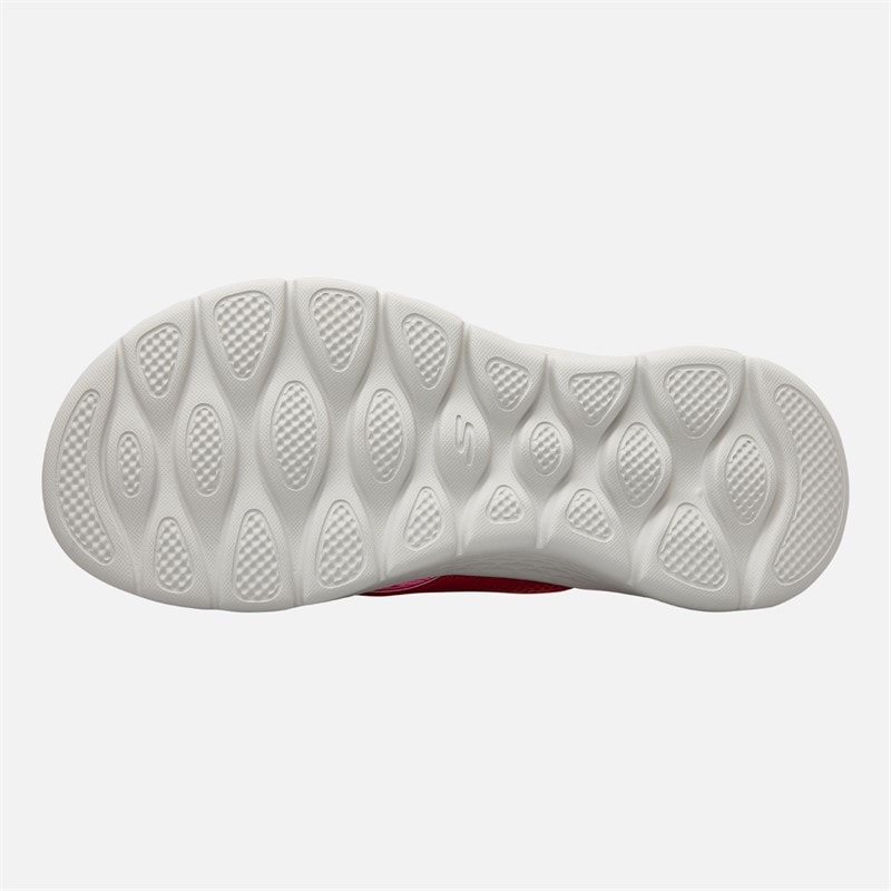 SKECHERS Womens Go Walk Flex Eve Flip Flops Red - Image 2