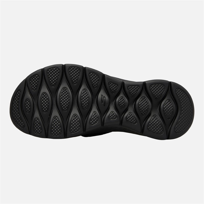 SKECHERS Womens Go Walk Flex Timeless Sliders Black - Image 2