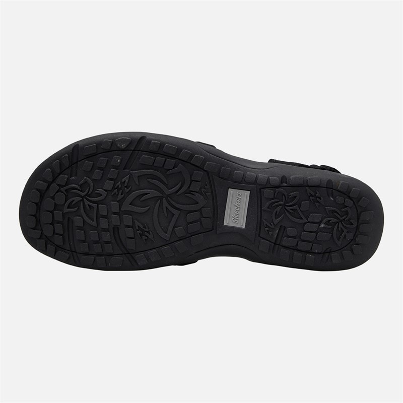 SKECHERS Womens Regae Perfect Duo Ankle Strap Sandals Black - Image 2
