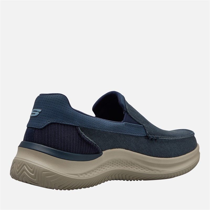 SKECHERS Mens Hasting Fielden Slip-On Shoes Navy - Image 5