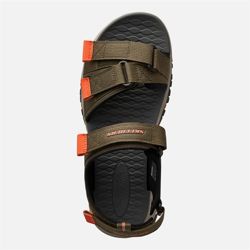 SKECHERS Mens Prewitt Rio Sandals Olive - Image 4