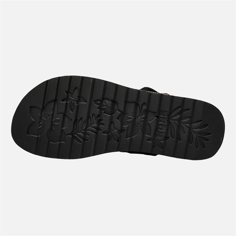 SKECHERS Womens Arch Comfort Beach Breeze Ankle Strap Sandals Black - Image 2