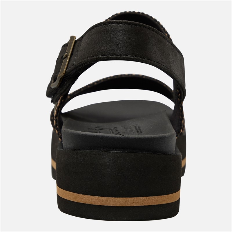 SKECHERS Womens Arch Comfort Beach Breeze Ankle Strap Sandals Black - Image 3