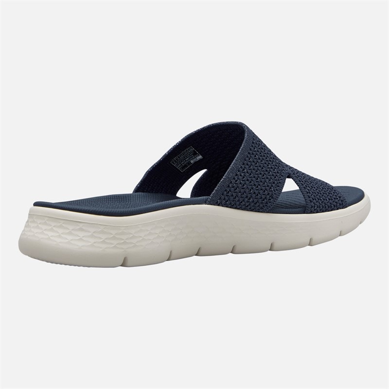 SKECHERS Womens Go Walk Flex Timeless Sliders Navy - Image 5