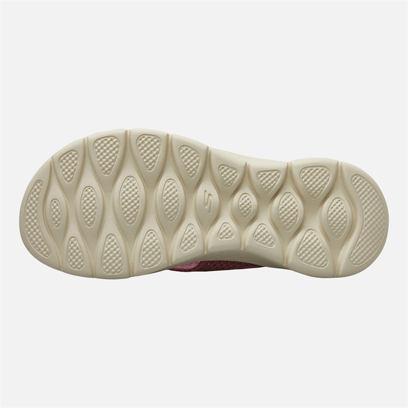 SKECHERS Womens Go Walk Flex Serenity Flip Flops Mauve - Image 2