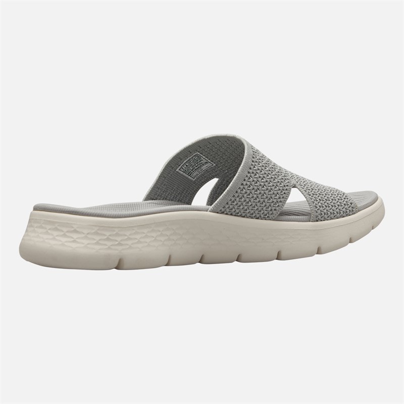 SKECHERS Womens Go Walk Flex Timeless Sliders Grey - Image 5
