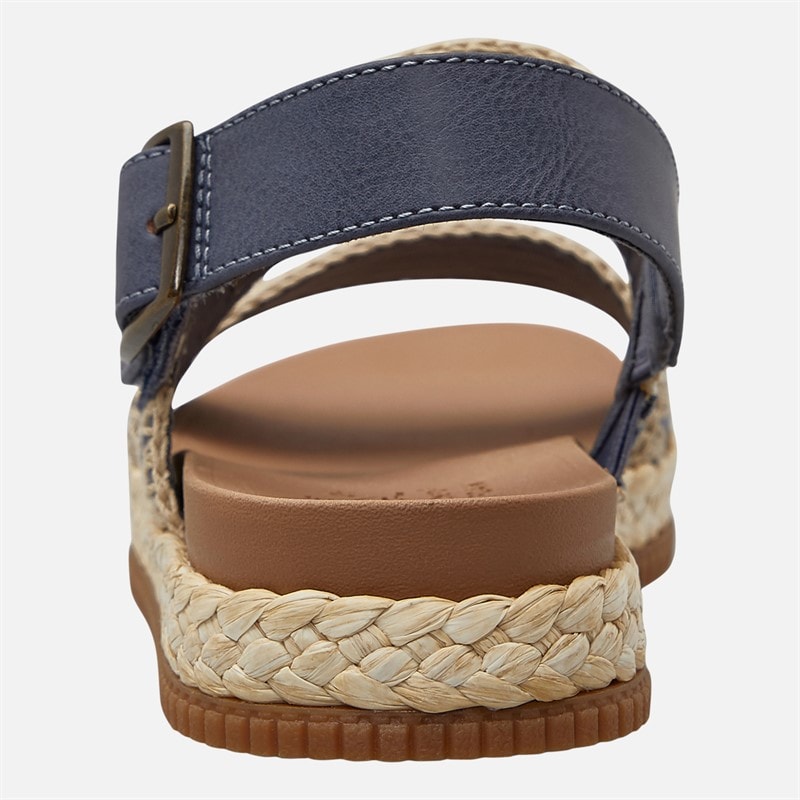 SKECHERS Womens Stormy Kiss Secure Storm Ankle Strap Sandals Slate Canvas - Image 3