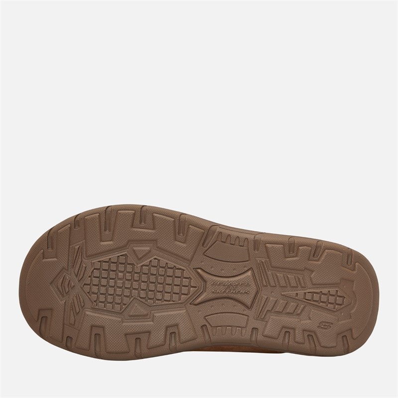 SKECHERS Mens Expected X Larmen Moccasin Slippers Tan - Image 2