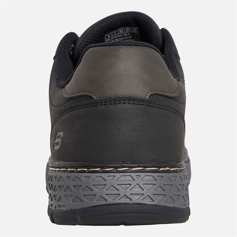 SKECHERS Mens Waterproof Relaxed Fit Garlan Pryor Shoes Black - Image 3