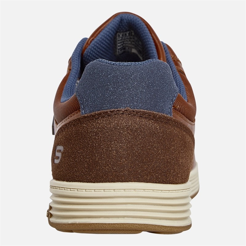 SKECHERS Mens Waterproof Cavell Sparkman Trainers Luggage Brown - Image 3