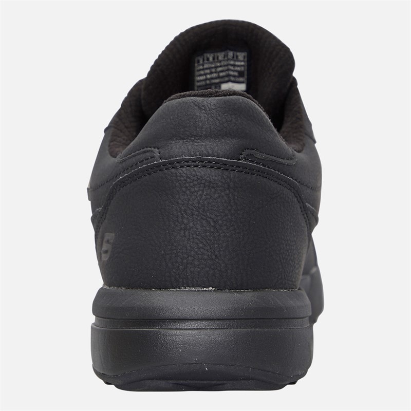 SKECHERS Mens Waterproof Netson Gander Trainers Black - Image 3