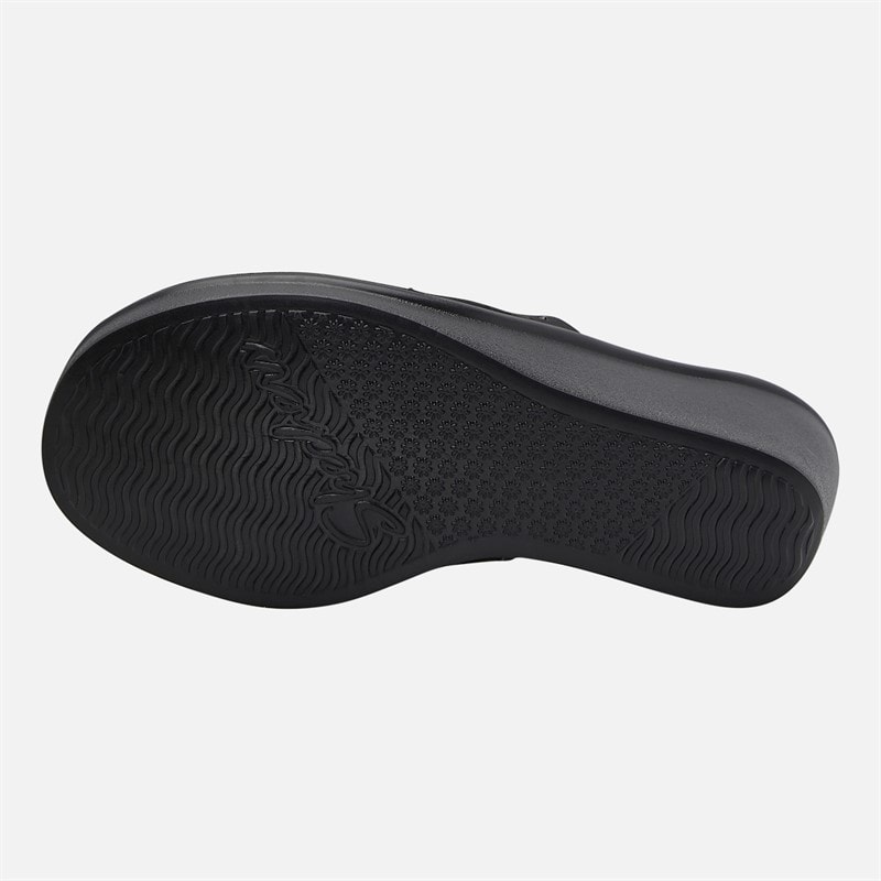 SKECHERS Womens Silky Take2 Rumble On Sandals Black - Image 2