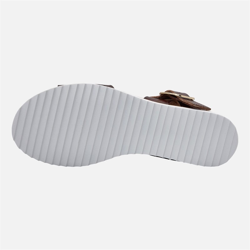 SKECHERS Womens Sunny Flair Desert Kiss Sandals Chocolate - Image 2