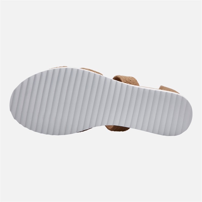 SKECHERS Womens Desert Kiss Sandals Tan - Image 2