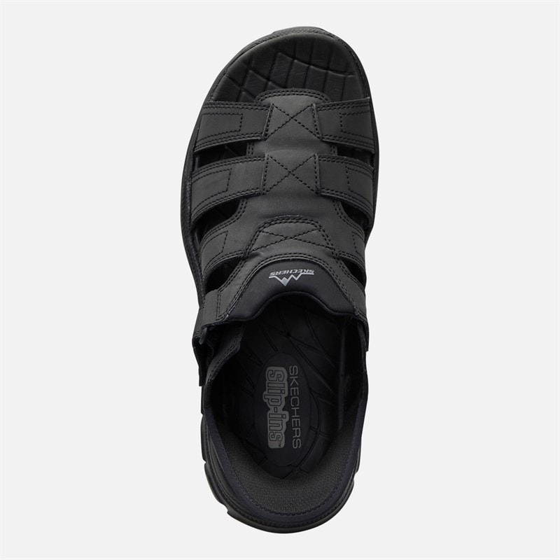 SKECHERS Mens Norvel Revolted SS Sandals Black - Image 4
