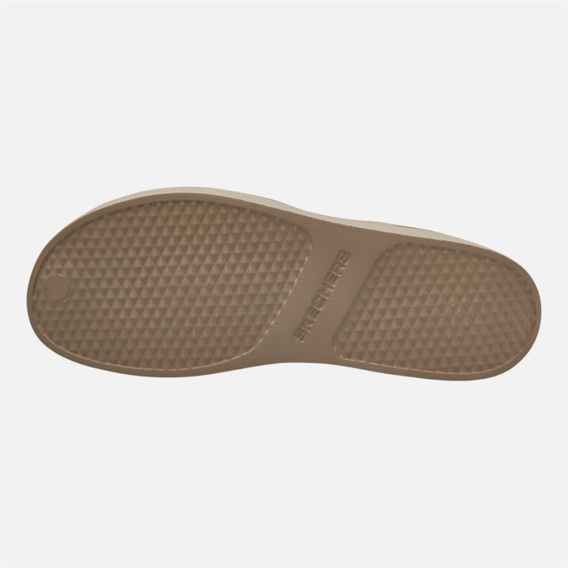 SKECHERS Womens Sunrise Arch Fit Upbeat Sandals Taupe - Image 2