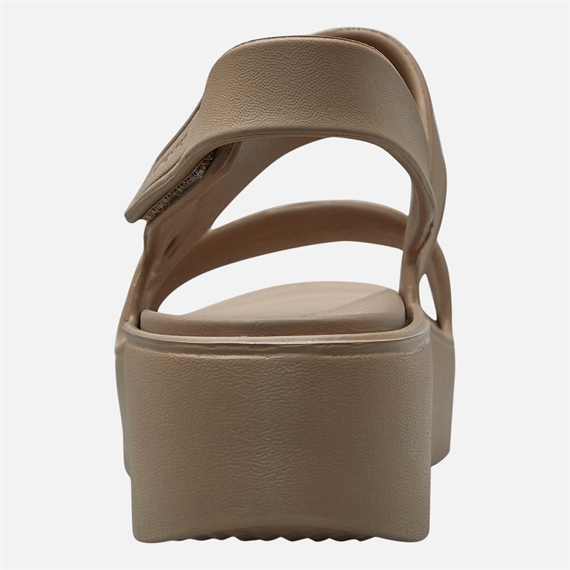 SKECHERS Womens Sunrise Arch Fit Upbeat Sandals Taupe - Image 3