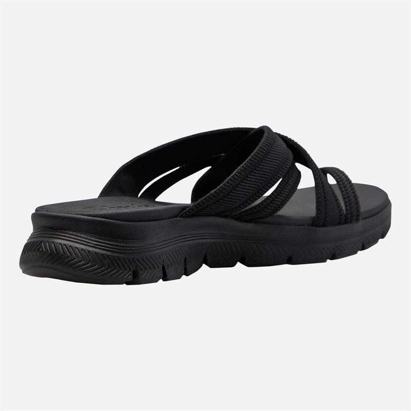SKECHERS Womens Perfect 4 You Flex Appeal 4.0 Sandals Black - Image 5