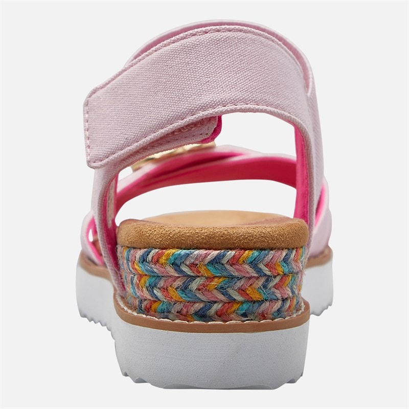 SKECHERS Girls Miss Desert Kiss Hi Sandals Light Pink - Image 3
