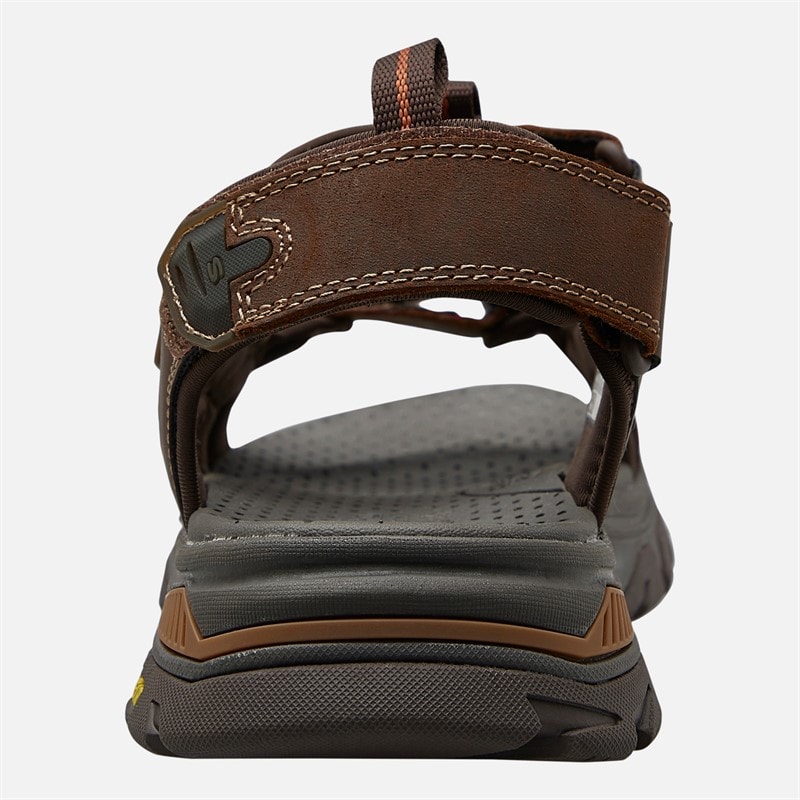 SKECHERS Mens Satico Ralcon SD Sandals Dark Brown - Image 3