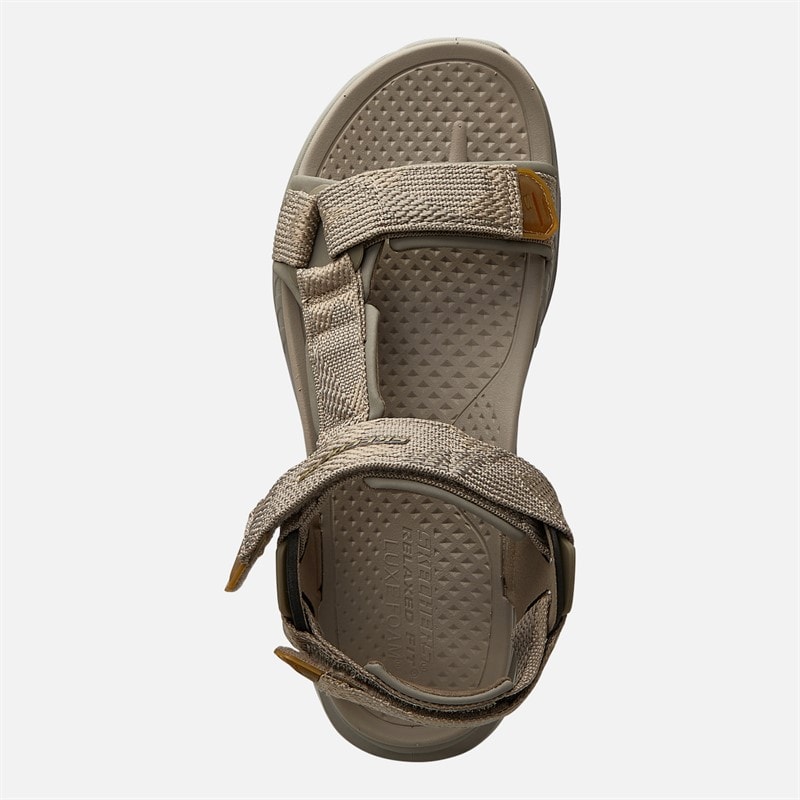 SKECHERS Mens Azusa Orvan SD Sandals Taupe - Image 4