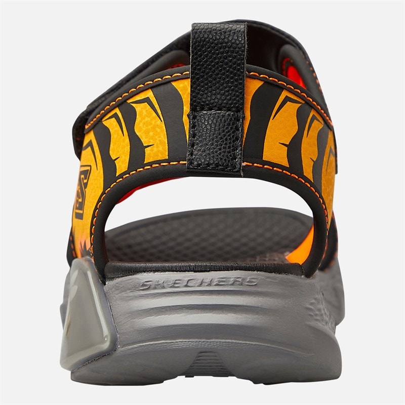SKECHERS Boys Splash Bugtacular Creature Sandals Black/Yellow - Image 3