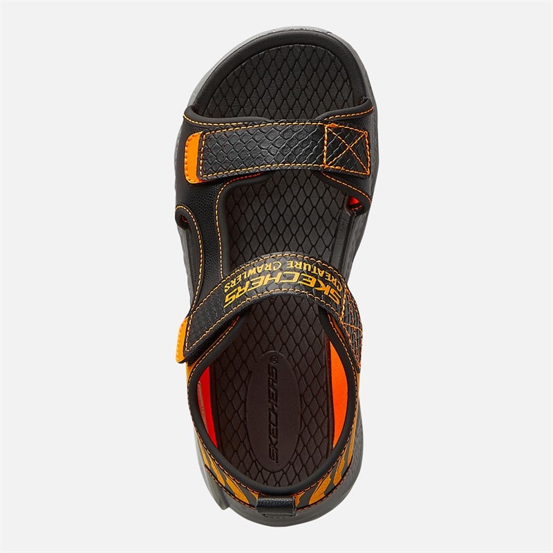 SKECHERS Boys Splash Bugtacular Creature Sandals Black/Yellow - Image 4