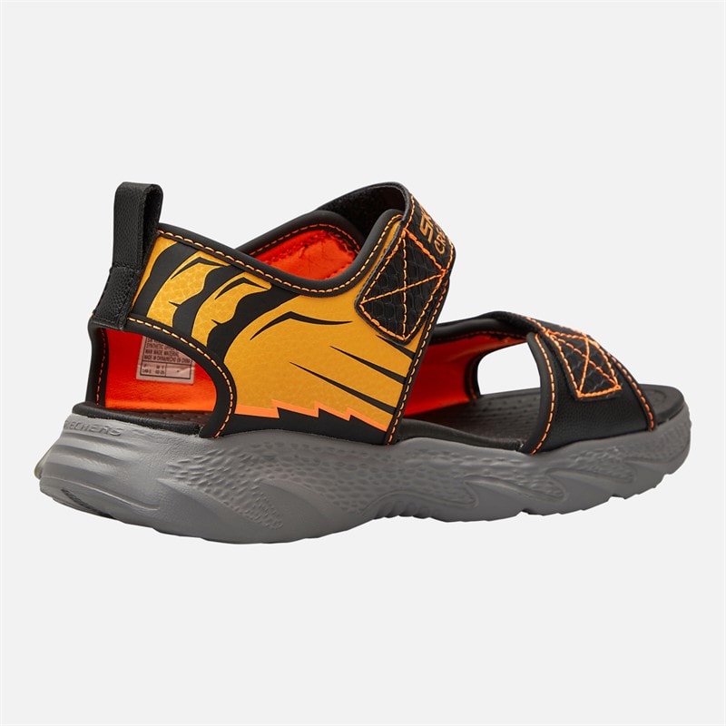 SKECHERS Boys Splash Bugtacular Creature Sandals Black/Yellow - Image 5