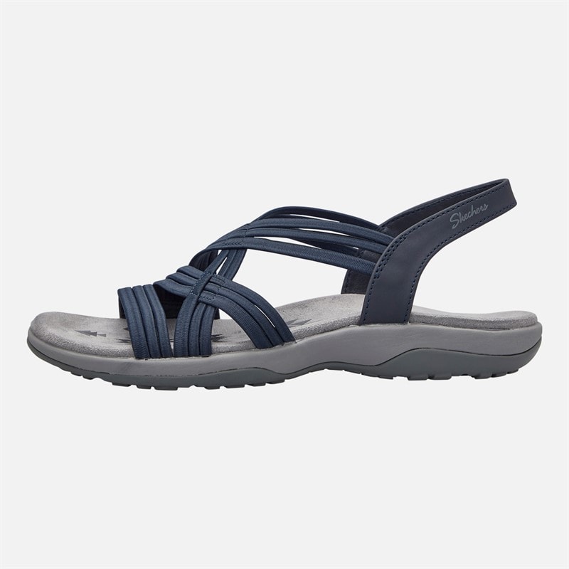 SKECHERS Womens Simply Stretch Reggae Slim Sandals Navy - Image 1