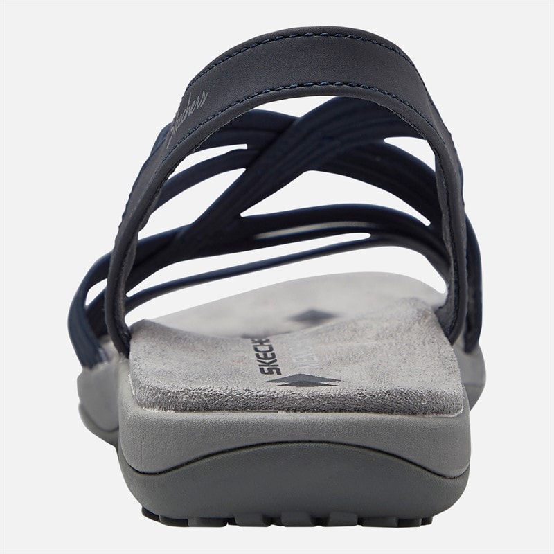SKECHERS Womens Simply Stretch Reggae Slim Sandals Navy - Image 3
