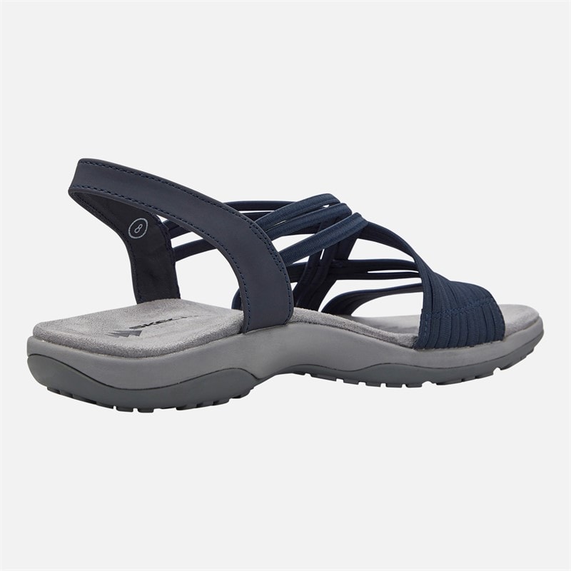 SKECHERS Womens Simply Stretch Reggae Slim Sandals Navy - Image 5