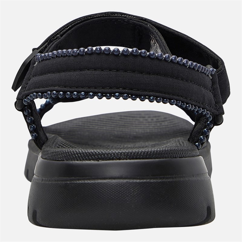 SKECHERS Womens Classy On-The-Go Flex Sandals Black - Image 3