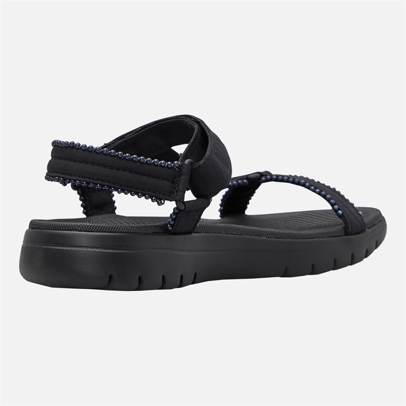 SKECHERS Womens Classy On-The-Go Flex Sandals Black - Image 5