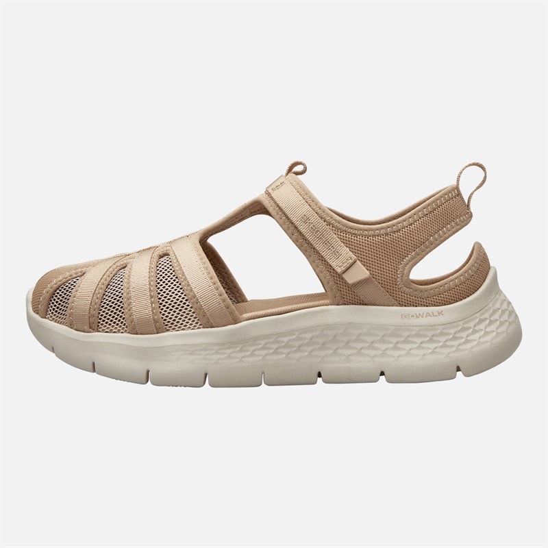 SKECHERS Womens Jill Go Walk Flex Sandals Taupe