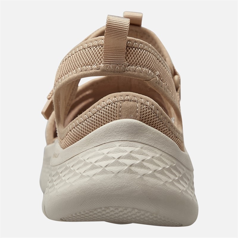 SKECHERS Womens Jill Go Walk Flex Sandals Taupe - Image 3