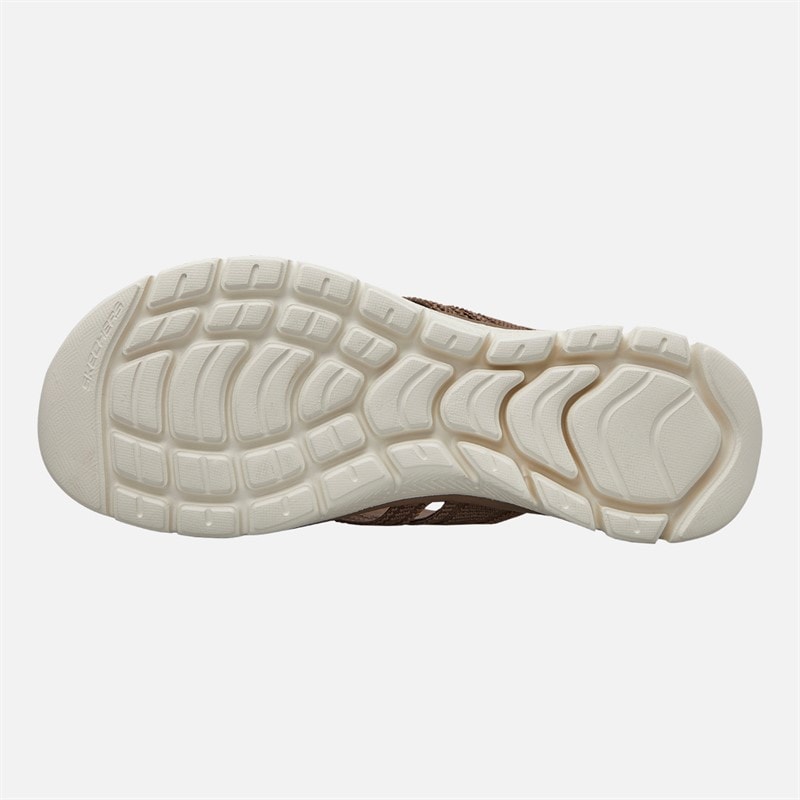 SKECHERS Womens Perfect 4 You Flex Appeal 4.0 Sandals Mocha - Image 2