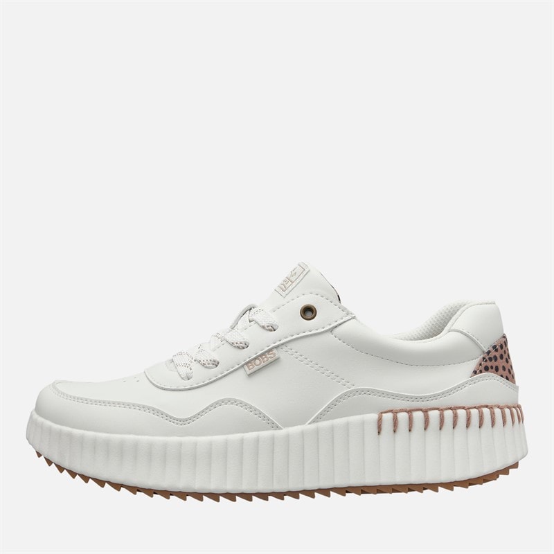 SKECHERS Womens Bobs Vista Casual Stroll Trainers White - Image 1